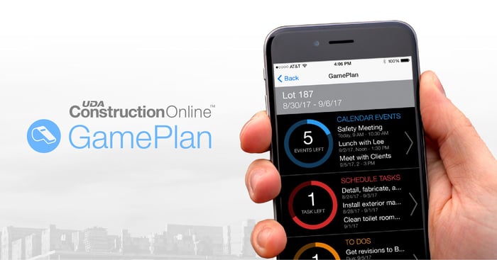 GamePlan from UDA ConstructionOnline | Automated Construction Task Lists | Construction Management Software