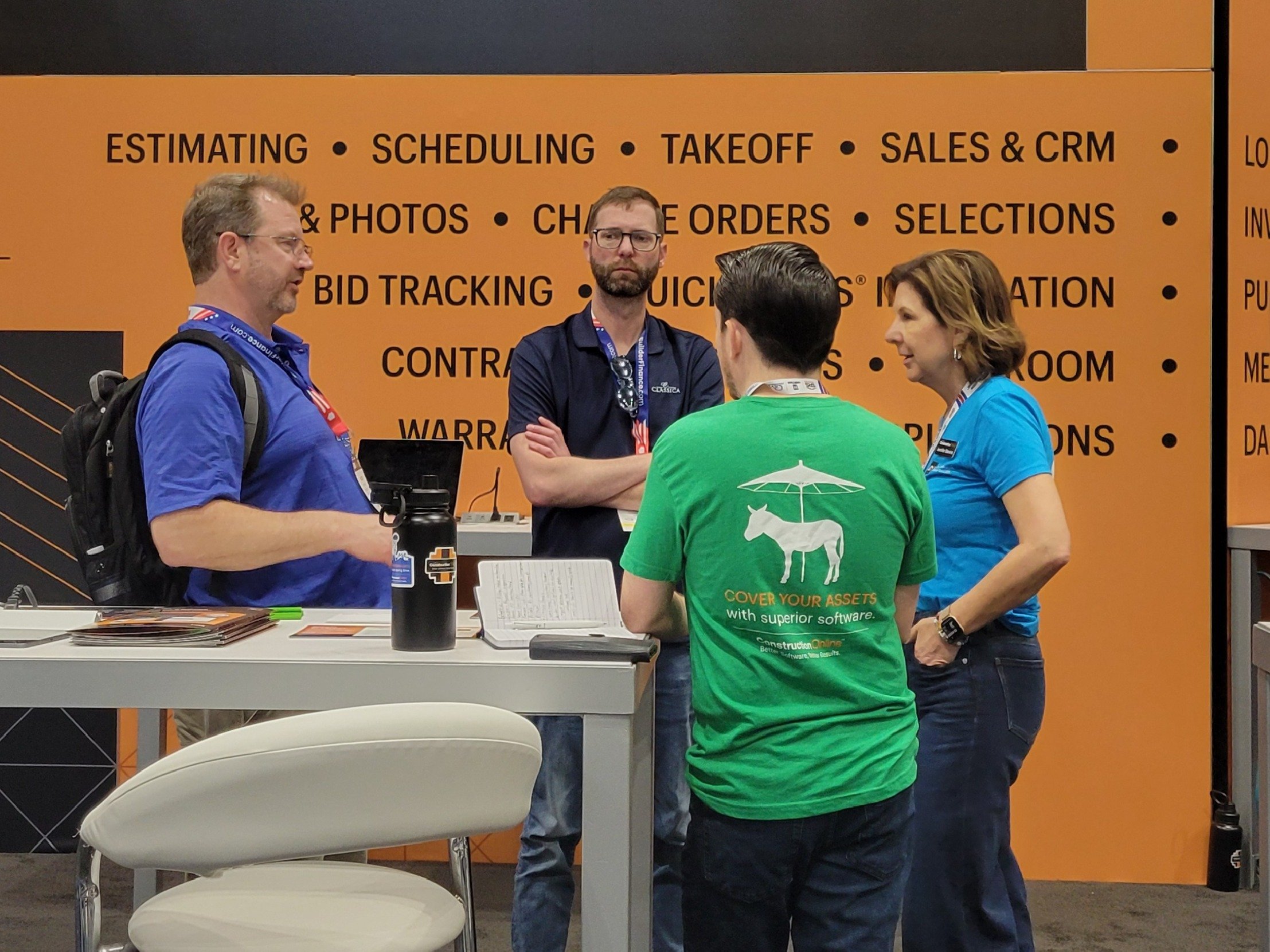 Jennifer Stevens, President of UDA ConstructionOnline, meets with current clients at the 2026 International Builders' Show in Orlando, Florida