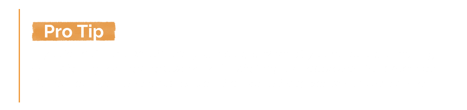 RFI-1 - Pro Tip