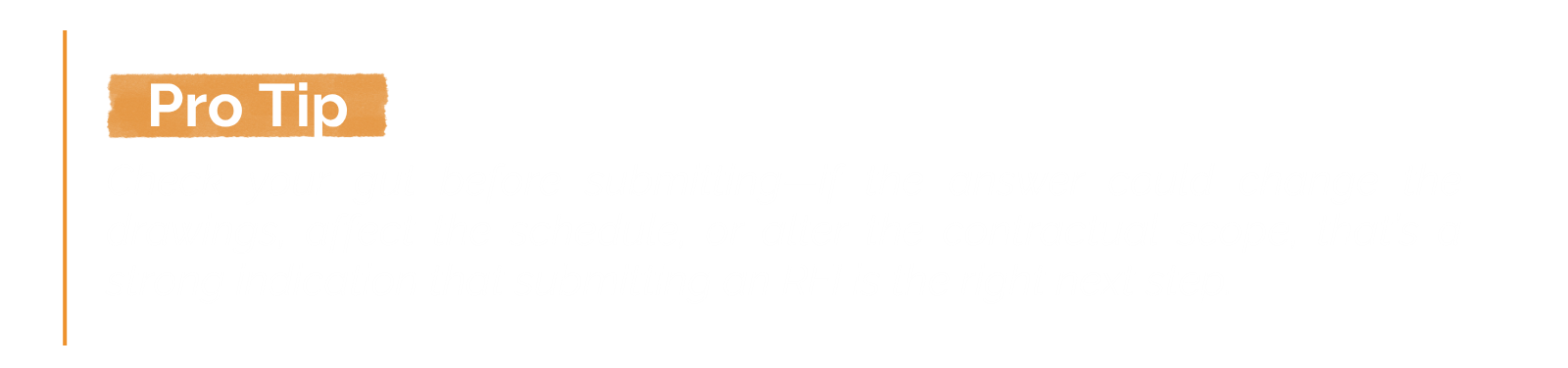 RFI-2 - Pro Tip
