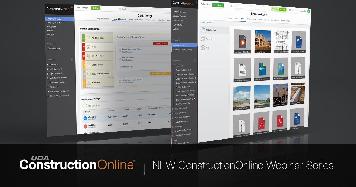 ConstructionOnline Webinar Series: New ConstructionOnline